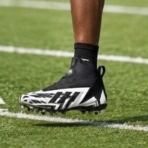 Adidas Adizero Freak Laceless Football Cleats Black White Mens 10